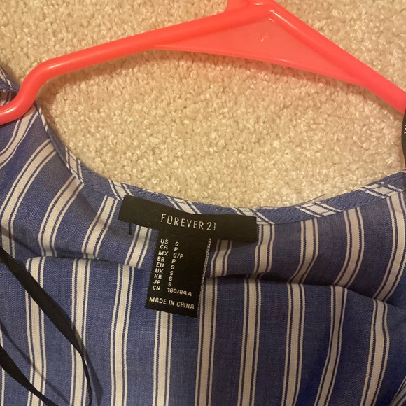 PINSTRIPE WRAP DRESS - Picture 3 of 6